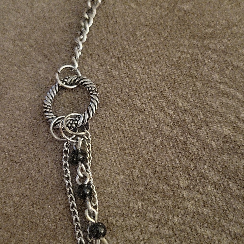 VTG Twisted Chain Cameo Locket Castlecore Chain Lavalier Necklace - Picture 6 of 9
